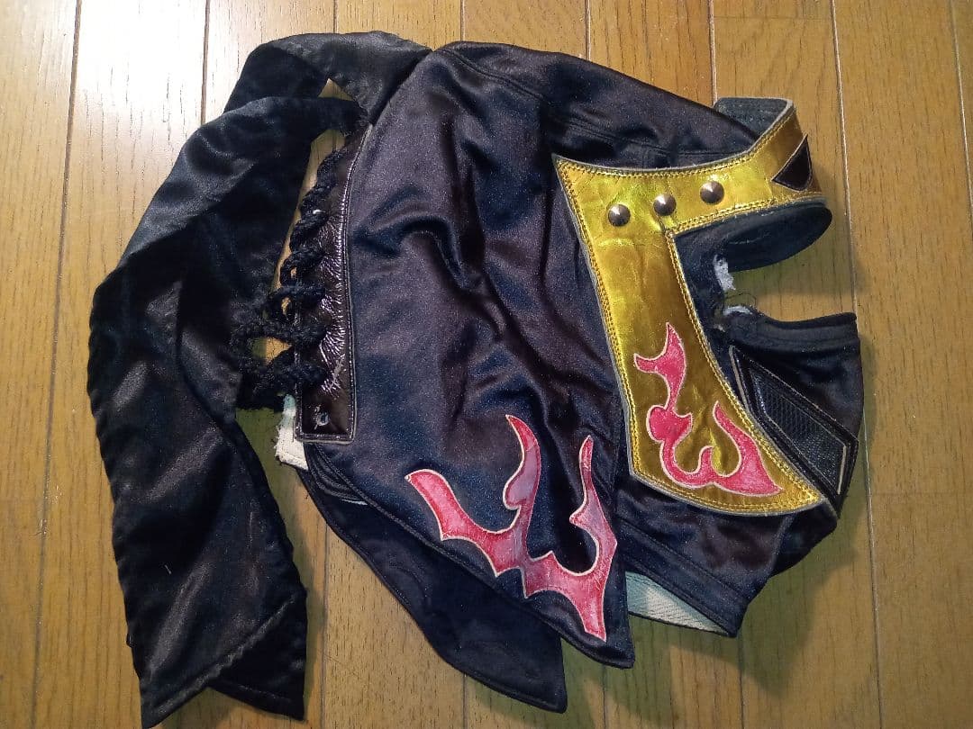 中島半蔵 本人使用済み試合用破れマスク プロレスマスク