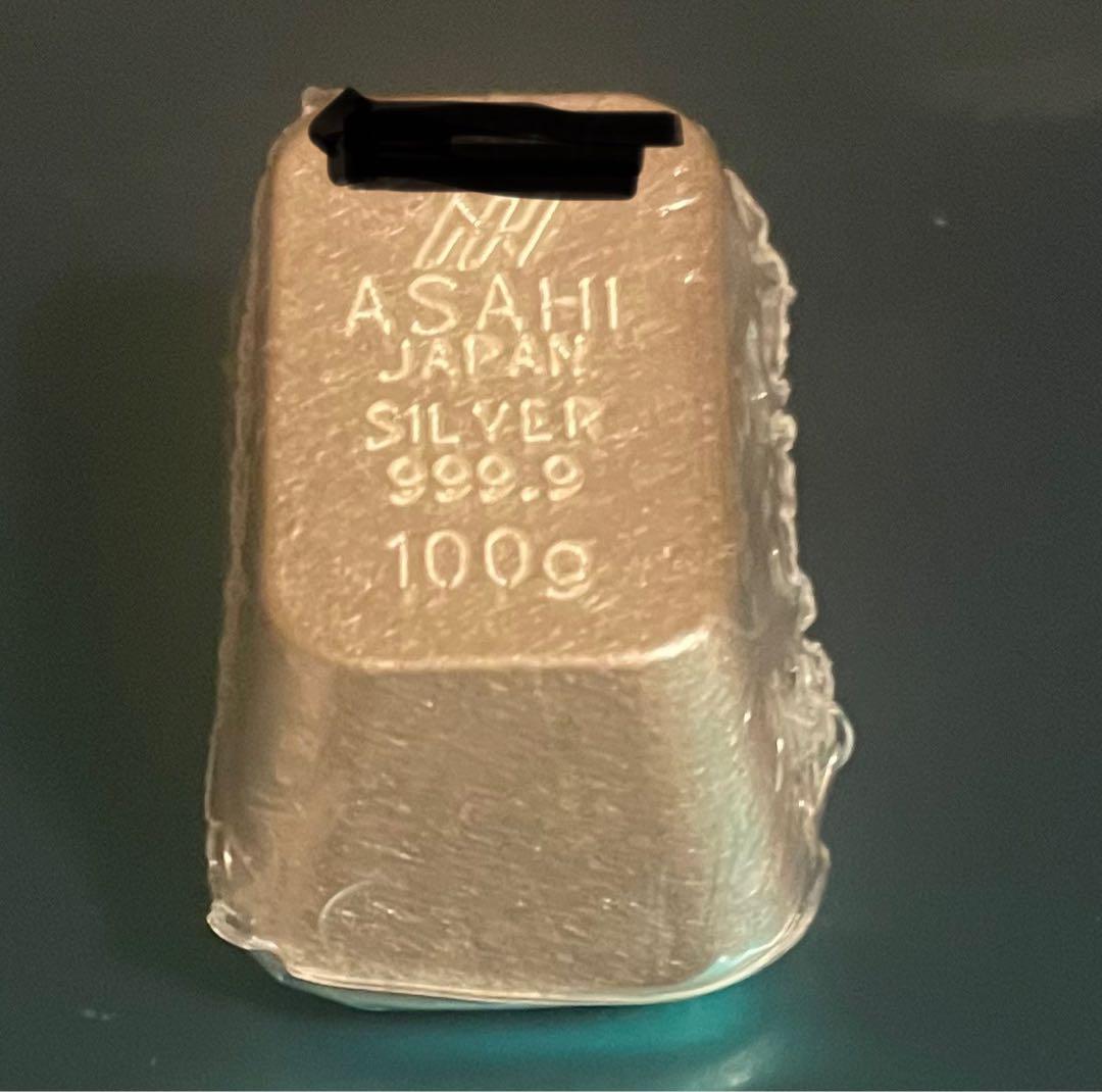 アサヒメタル　純銀 100g 新品　未開封　インゴット 純銀 インゴット バー 100g アサヒメタルファイン SILVER｜Yahoo
