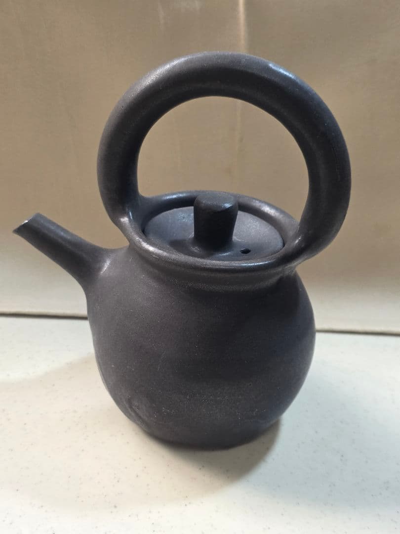 正島克哉　耐火　土瓶　黒 (小)　 ■美品■ 正島克哉 耐火 土瓶 黒 (小) □美品□ 正島克哉展 』続々と到着して