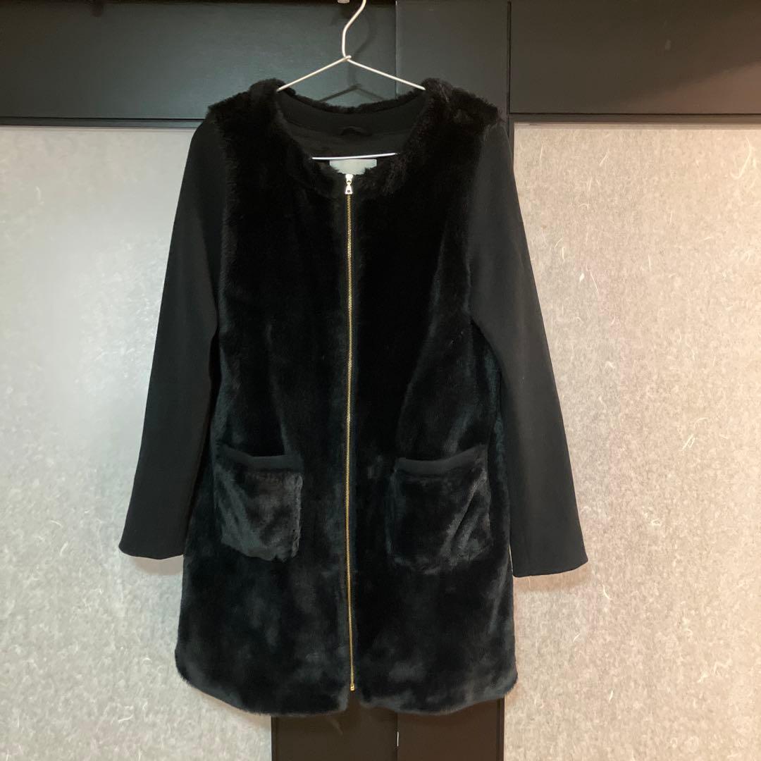 定価6万 【美品】VICKY ネイビー 3wayモッズコート ファーライナー付き