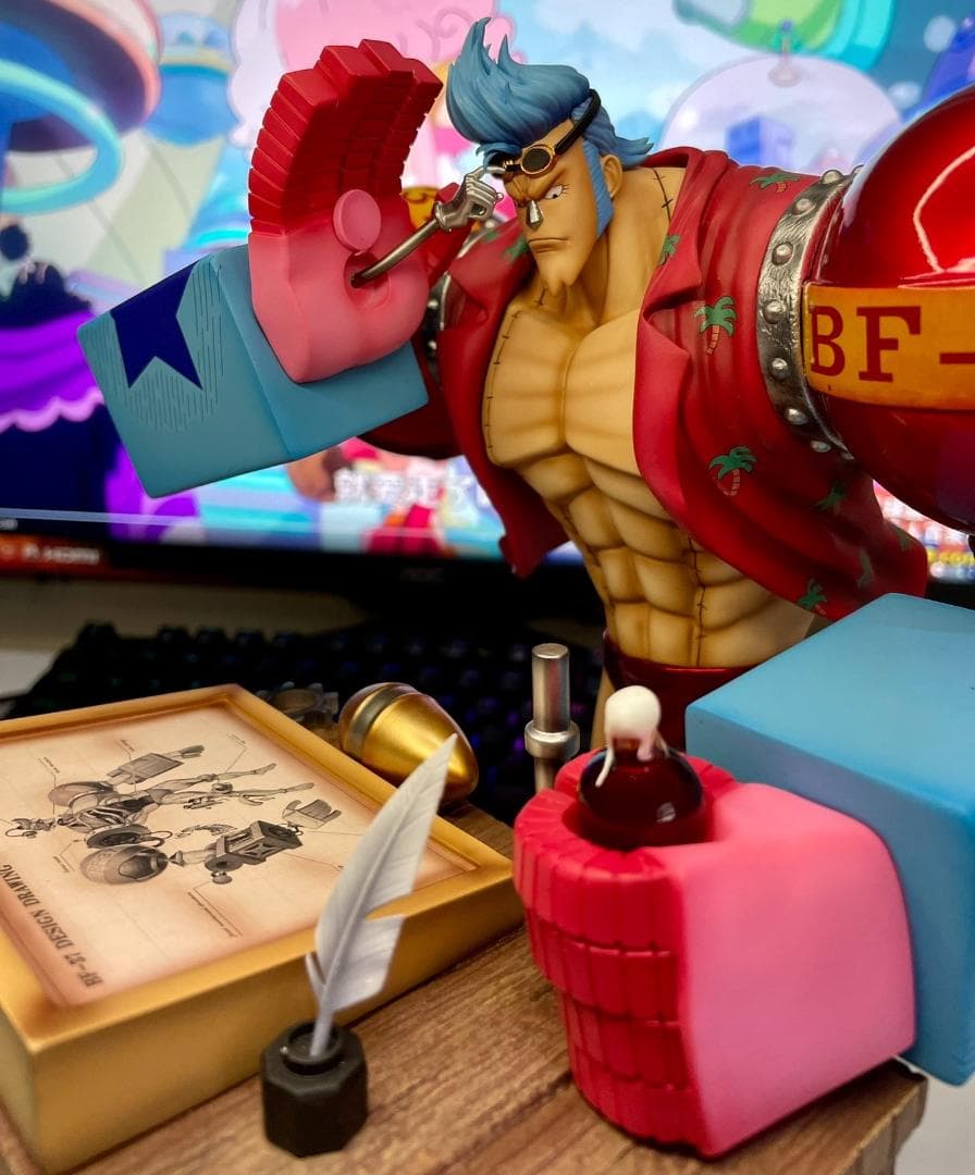 ワンピース 改造人間 鉄人フランキー ガレージキット フィギュア pop