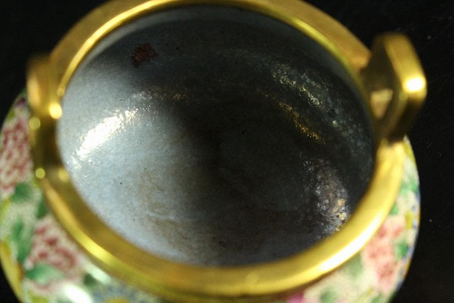 中国美術 琺瑯彩 香炉 箸筒 香合 三揃(K-A831) - メルカリ