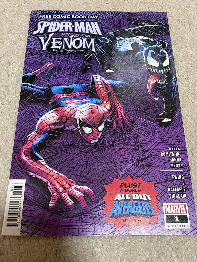 Spider-Man Venom FCBD #1 アメコミ リーフ - メルカリ