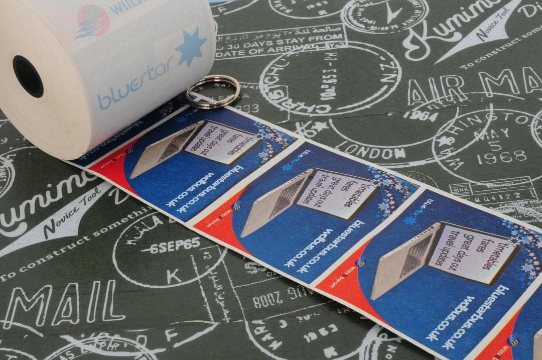 味紙】◇海外 イギリス ヴィンテージ バス ロールチケット Bluestar◇