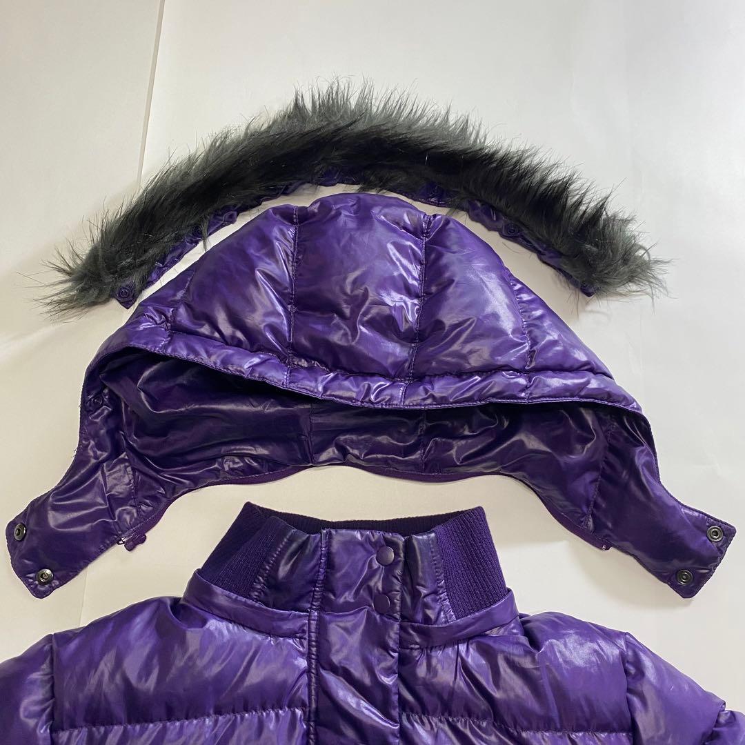 Y2K Uniqlo ユニクロ ファー ダウン パープル opium 短丈 光沢 - メルカリ
