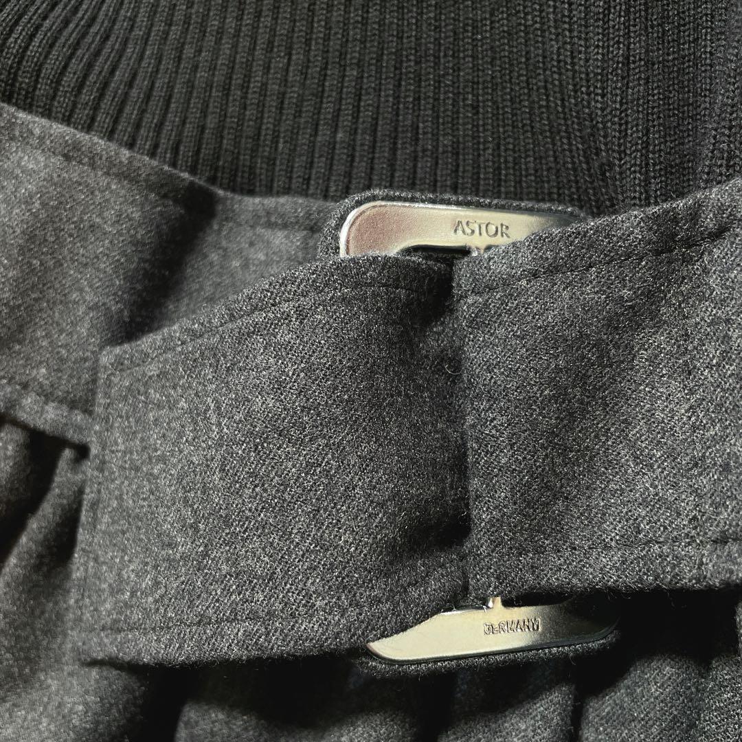 極美品✨ ルネ カシミヤ混 リブニット フレア ドッキングワンピース S