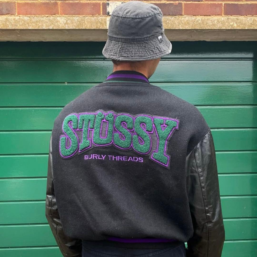 激レア！1980's OLD STUSSY “BURLY THREADS”JKT - メルカリ
