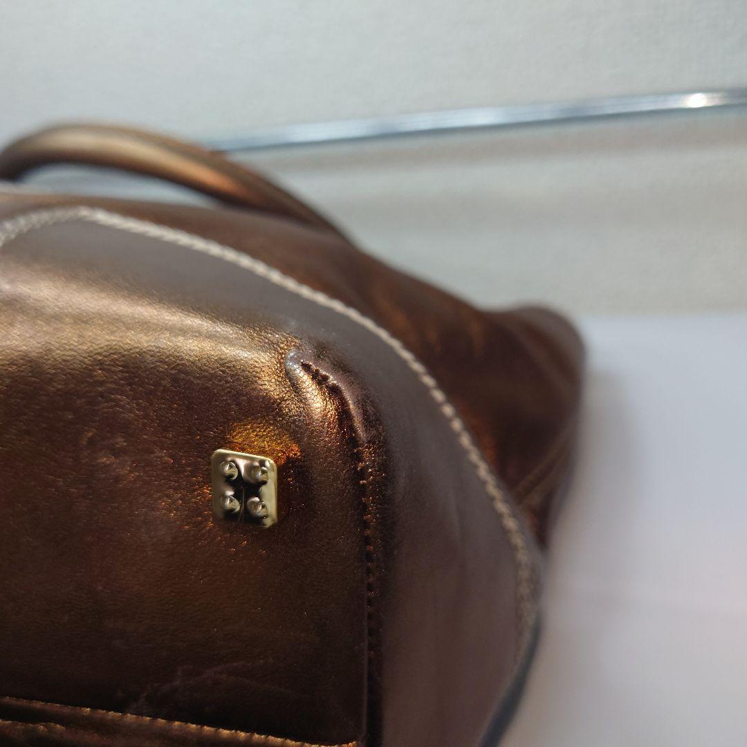 LOEWE ブロンズ 刺繍ロゴ ショッパー トートバッグ 南京錠 - メルカリ