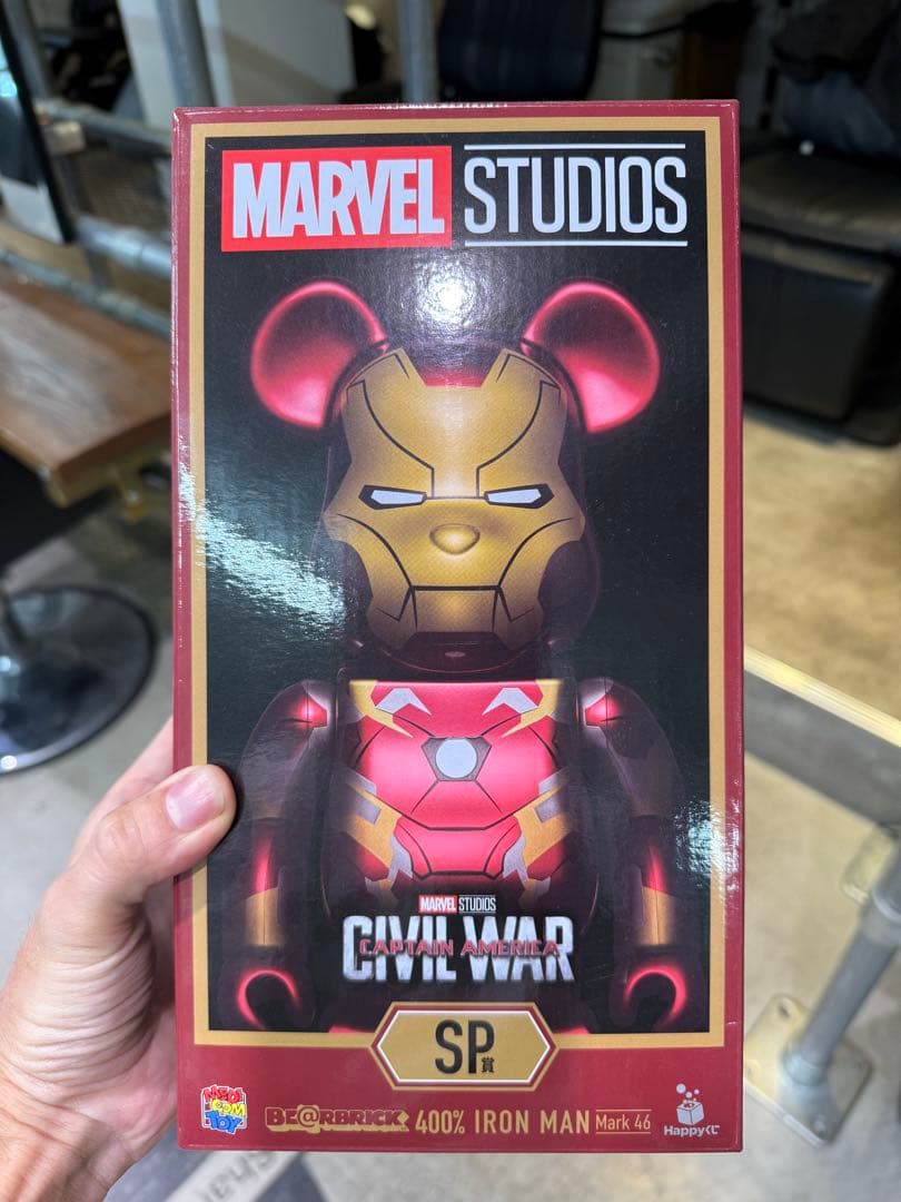ベアブリック マーベル ハッピークジ SP賞 アイアンマン 400％マーク46
