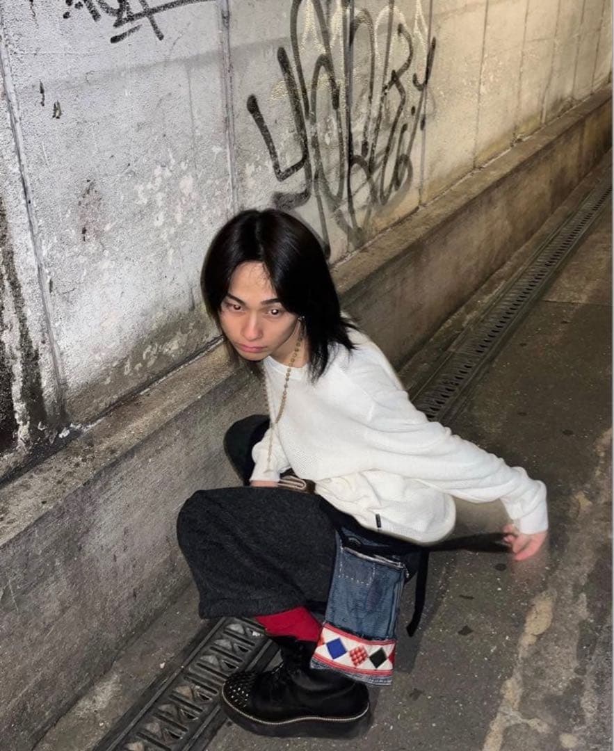 激レア】 あおば着用 フットザコーチャー スタッズ ブラック ブーツ