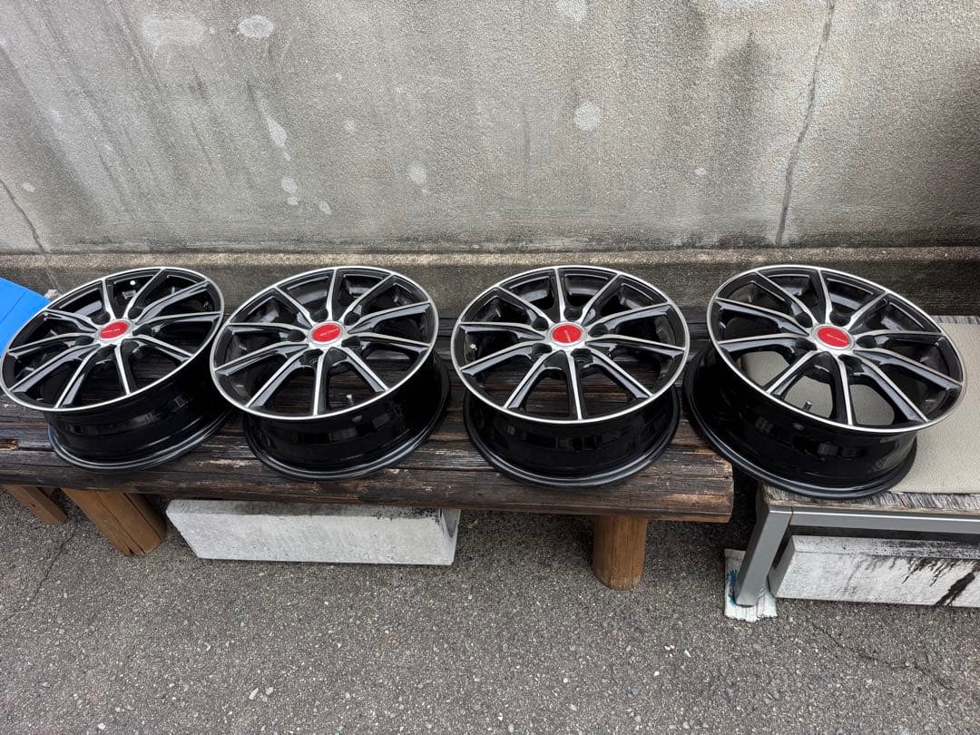 エコフォルム‼️15㌅ヴォクシー‼️ノア‼️美品‼️5穴 ECO FORME エコフォルム SE-12 ホイール 4本 15インチ 6J-15 PCD114.3