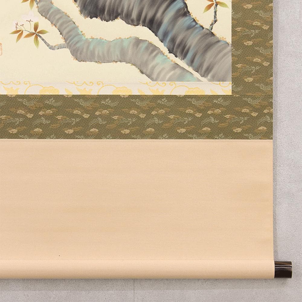 掛軸 日本画 小木曽祥雲「桜に小鳥」共箱 東洋美術会会員 - メルカリ