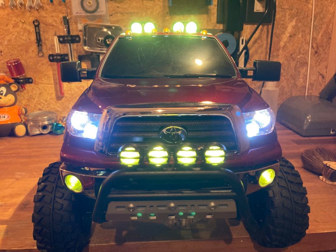 タミヤタンドラカスタム 実車北米トヨタカラー3Q3ウレタン塗装INJORA