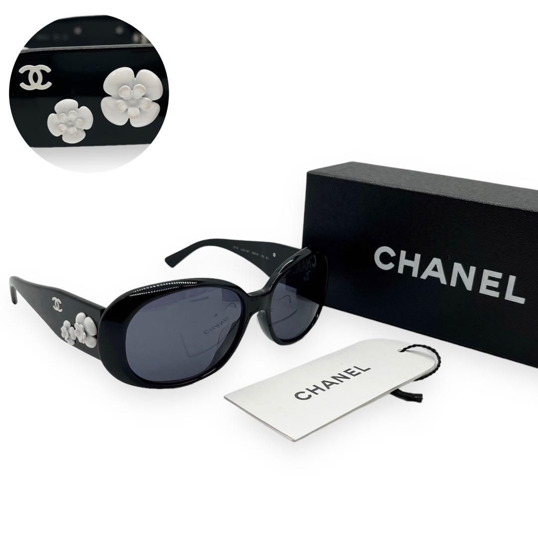 極美品♡CHANEL シャネル サングラス ココマーク カメリア 花 5113