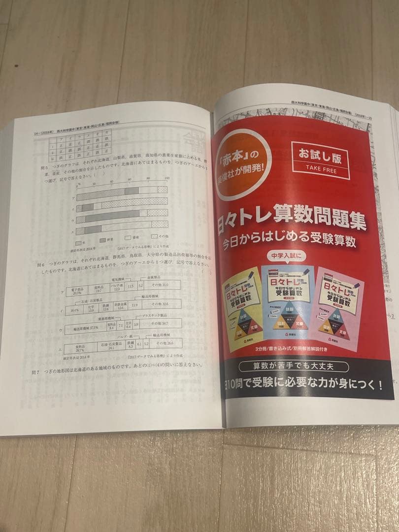 難関中学シリーズ 過去問題8冊セット 灘 東大寺 西大和 海陽