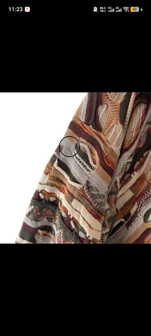 希少カラー 90s TUNDRA XL 立体3Dニット COOGI風 古着 - メルカリ