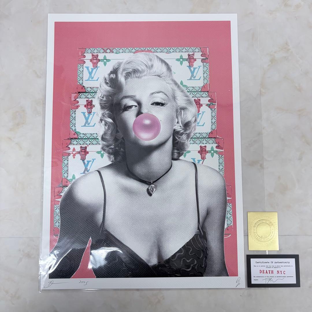 DEATH NYC マリリンモンロー 世界限定100枚 現代アート 直筆サイン