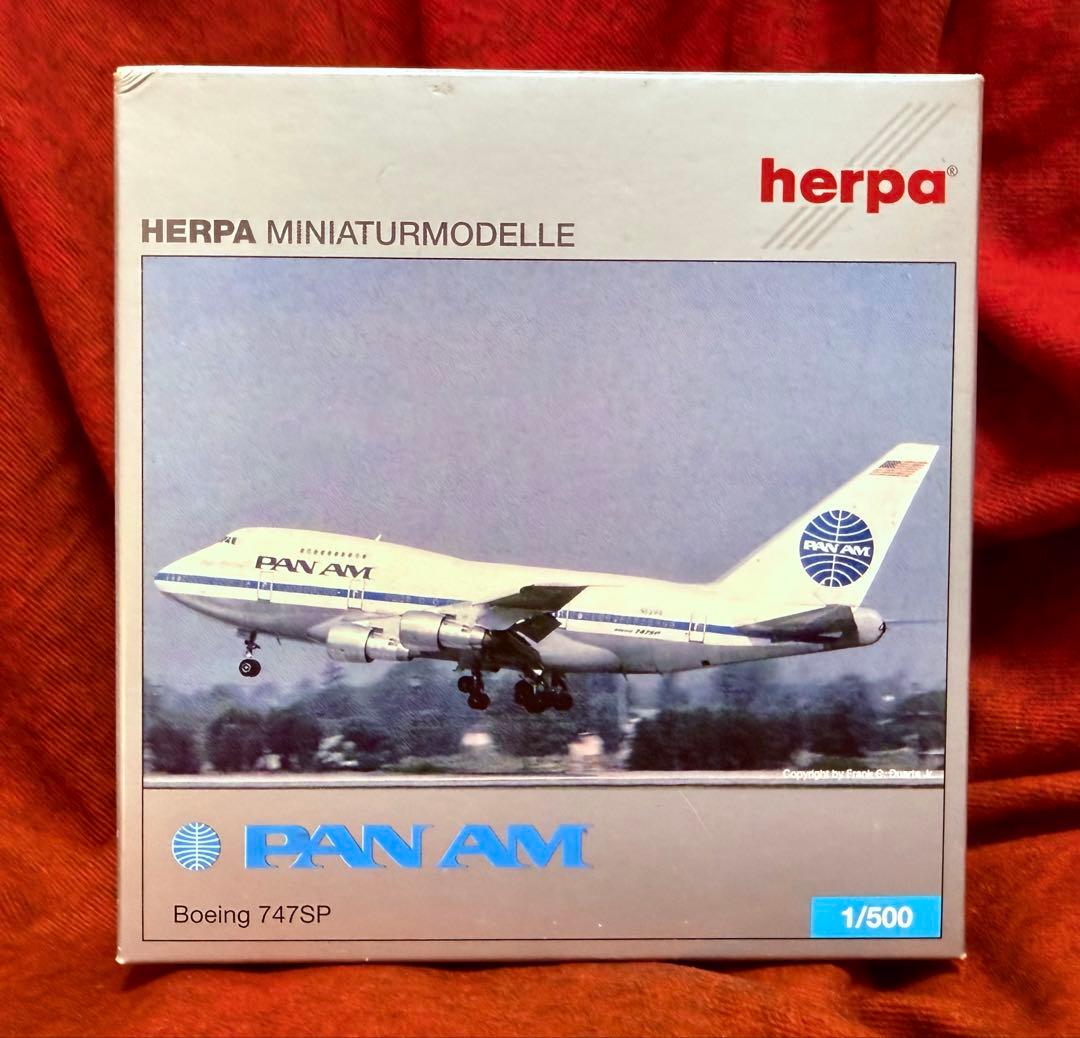 パンナム PAN AM ボーイング747SP 1/500 herpa - メルカリ