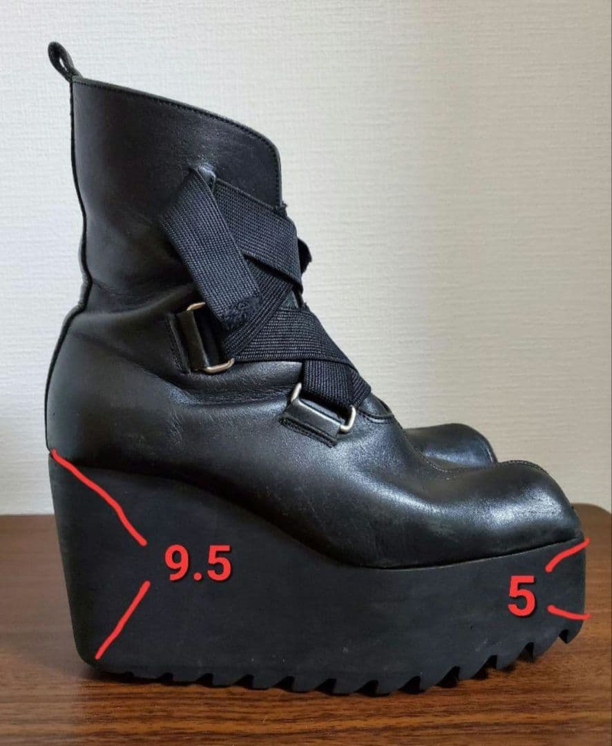 お値下げ♪【レア】☆久我浩二☆コージクガ☆厚底ブーツ☆ブラック