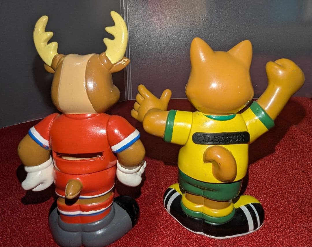 ジャンク Jリーグ マスコット 人形 ソフビ貯金箱 フィギュア 14体