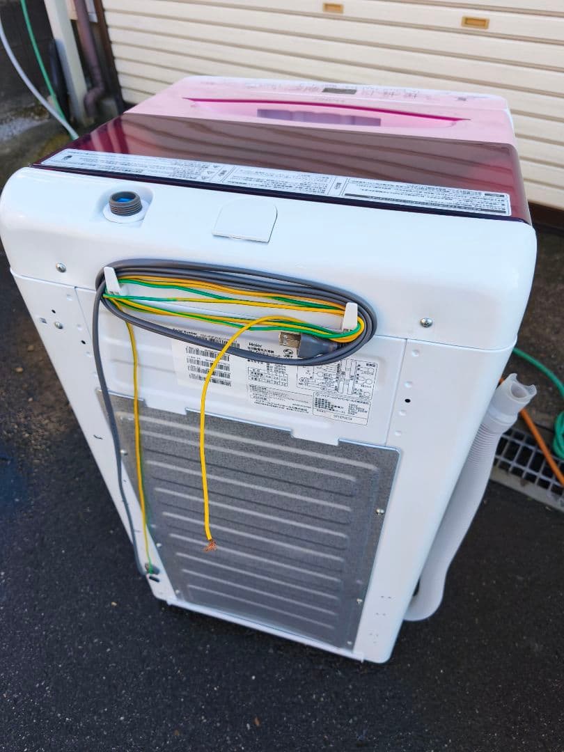 関東限 条件で無料配 ピンク洗濯機 23年 ピンク 洗濯機 分解清掃済