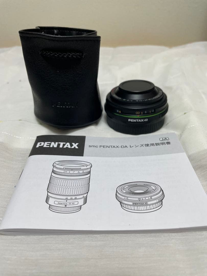 PENTAX DA 40mm F2.8 Limited 説明書・ポシェット付 超薄型・軽量パンケーキレンズ｜ペンタックス HD PENTAX-DA 40mmF2.8