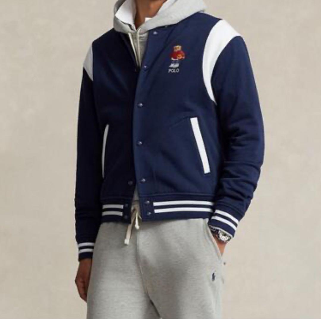 あべこー様専用Polo Bear Fleece Baseball Jacket