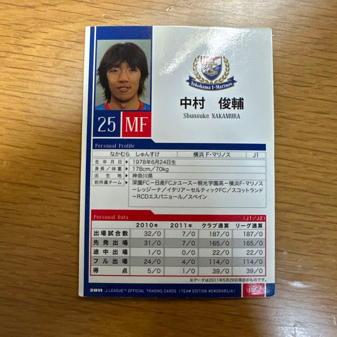 中村俊輔 横浜F・マリノス トレーディングカード 25 - メルカリ