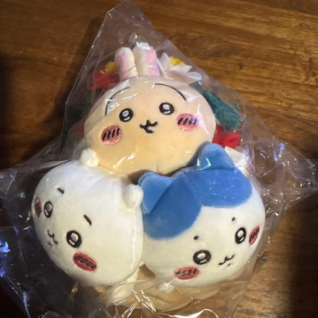 ちいかわ しめ縄なぬいぐるみ ハチワレ うさぎ マスコット - メルカリ