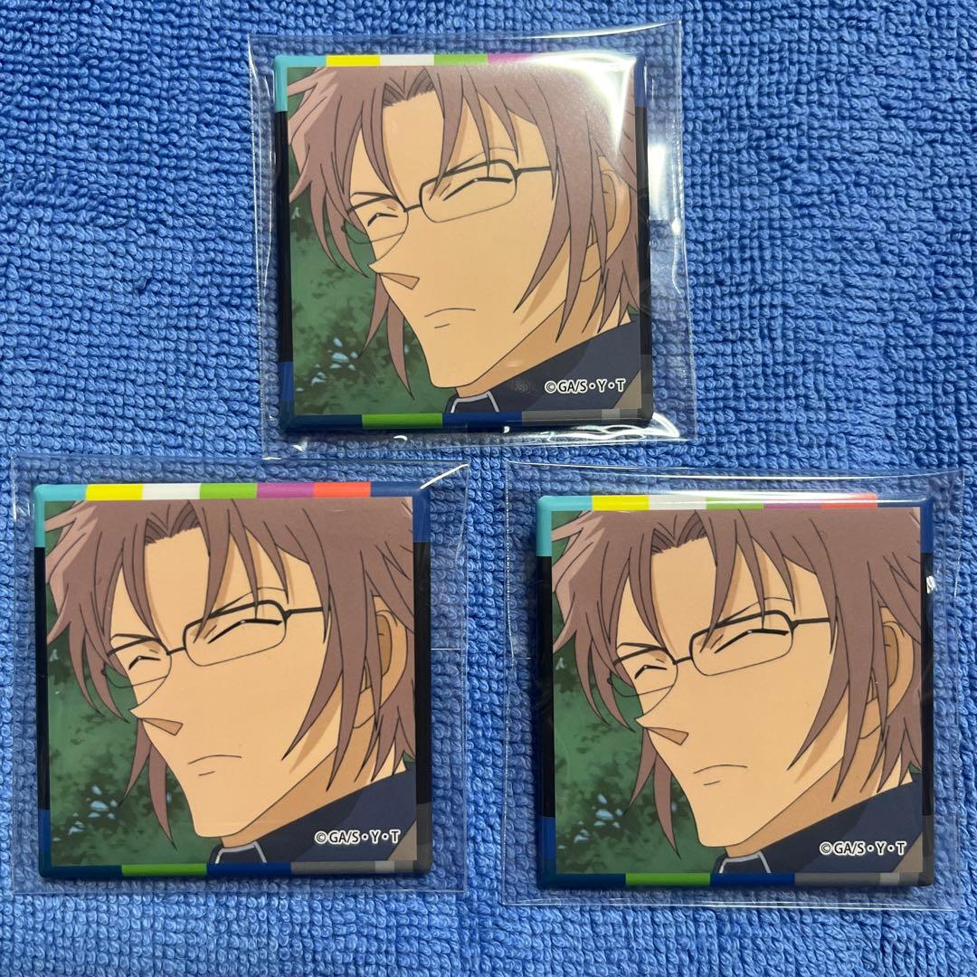 名探偵コナン展 TVアニメ放送30周年記念 スクエア缶バッジvol.1 沖矢昴