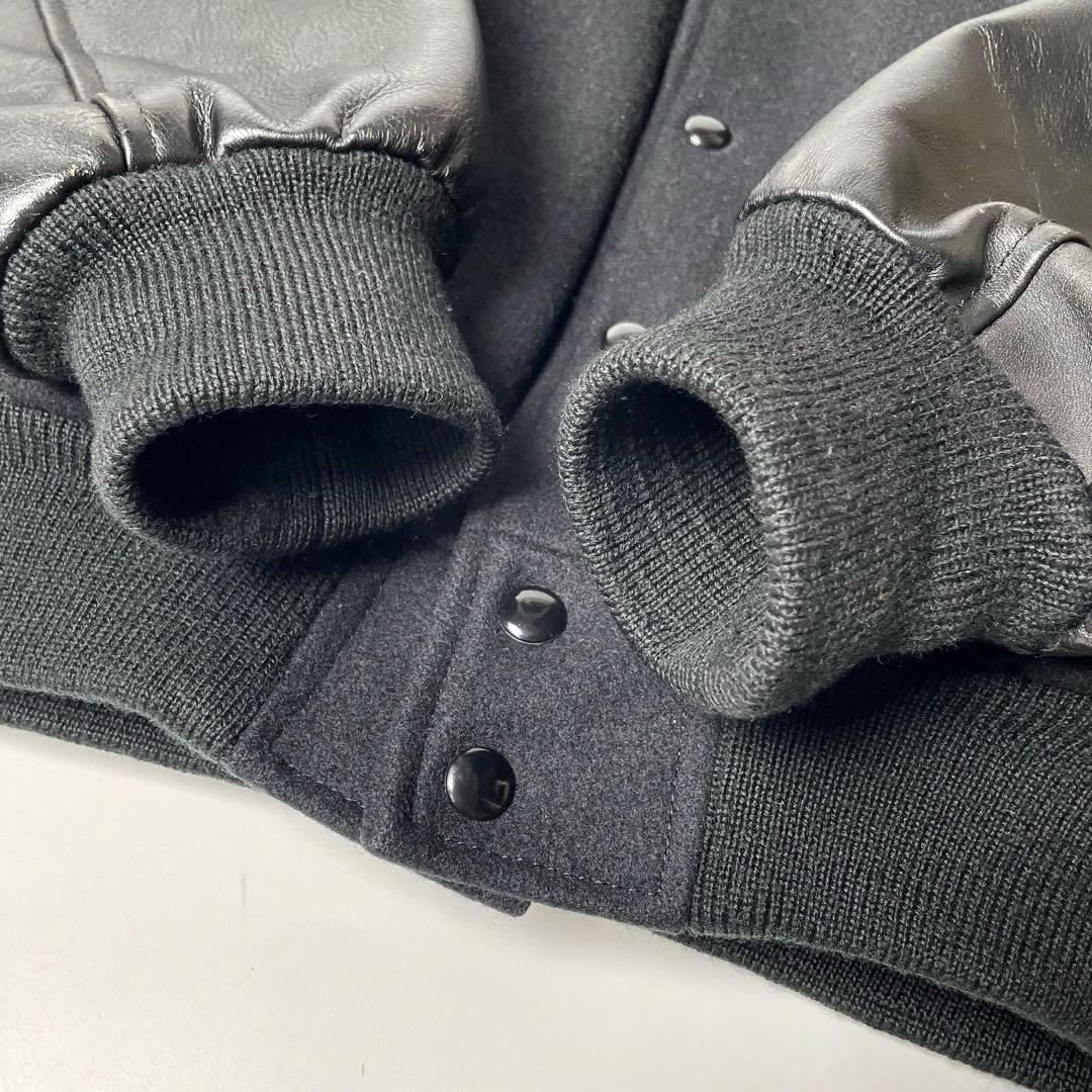 日本製】VAN JAC アームレザー スタジャン 黒 L位 袖牛革 - メルカリ