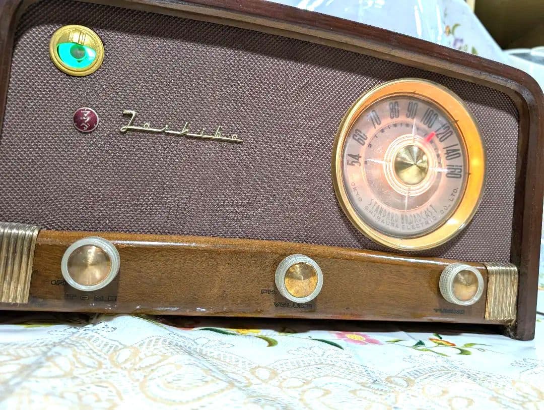 マツダ614A 昭和レトロ真空管ラジオ bluetooth付 家族団らん - メルカリ