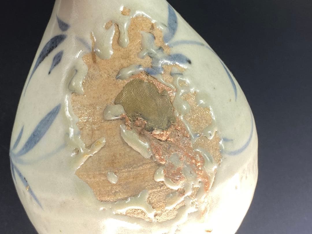 初期古伊万里 徳利 染付 傷有 金継ぎ 参考品 時代品 高16cm - メルカリ