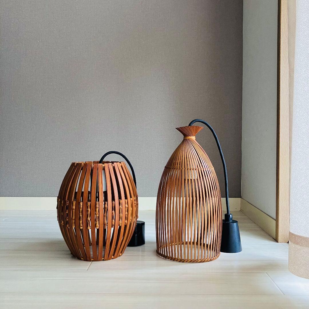 70'S 民藝 ヤマギワ 竹 ペンダントライト セット ジャパニーズモダン 70'S 民藝 ヤマギワ 竹 ペンダントライト セット ジャパニーズモダン