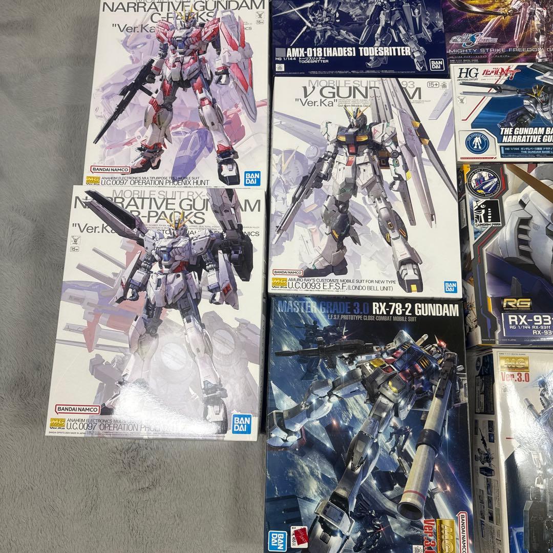 ガンプラセット バンダイ RX-78-2 ナラティブガンダムなど