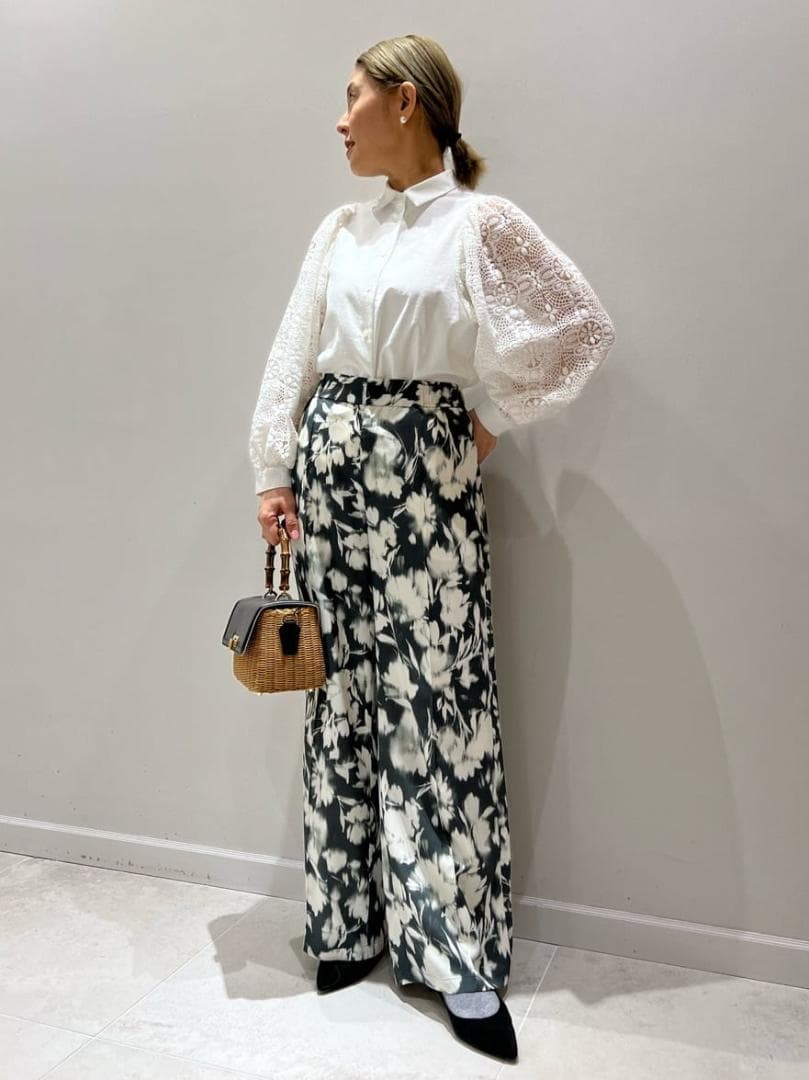 VERMEIL par iena レースコンビ ボリュームスリーブブラウス - メルカリ