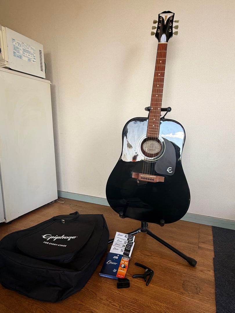 Epiphone アコースティックギター 黒 Amazon | Epiphone エピフォン - 6弦 Dreadnought アコースティック