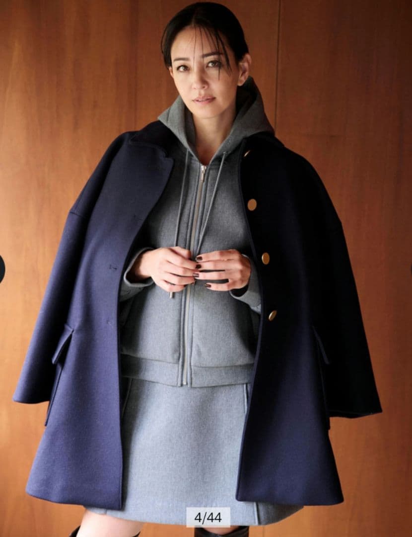 2024 カデュネ ステンカラーメルトンコート S アルページュストーリー