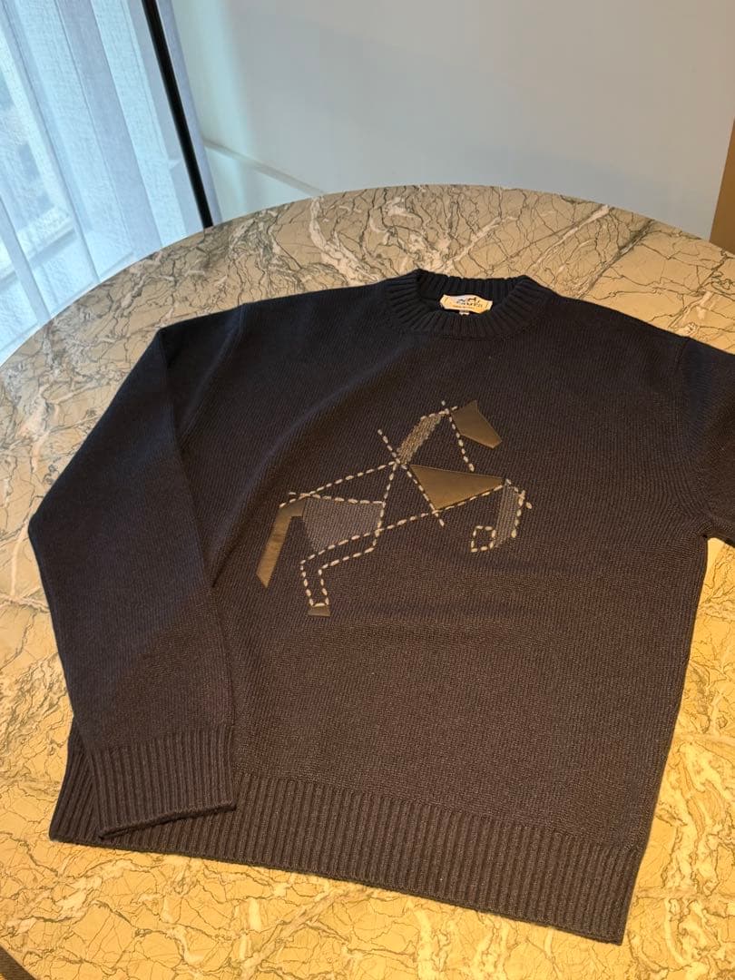 エルメス　ラウンドネックニット 《シュヴァル・タングラム》　新品未使用