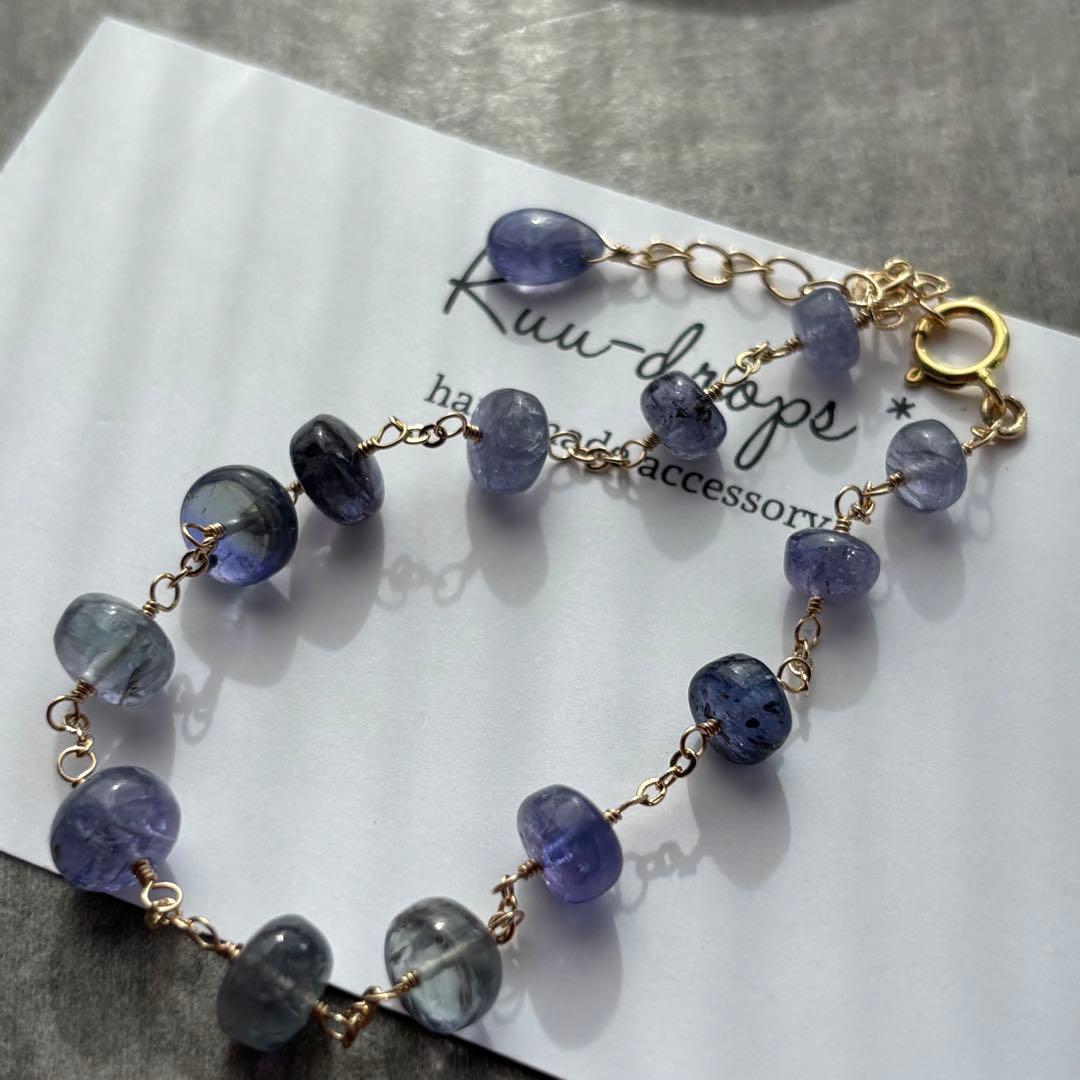 専用です】タンザナイト＆アコヤ真珠✴︎14kgfブレスレットB176（再販