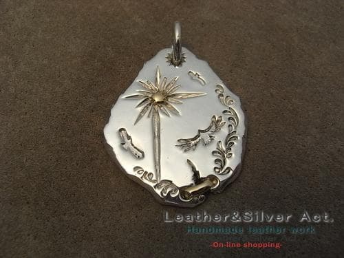 1点物 イーグルネックレス 手彫り ハンドメイド ネックレス k18 かまし