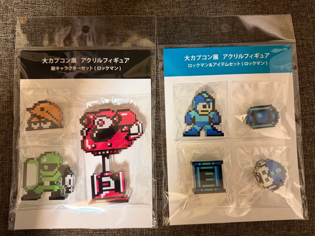 大カプコン展　ロックマン　アクリルフィギュア　セット 大カプコン展 ロックマン アクリルフィギュア ロックマン＆アイテム