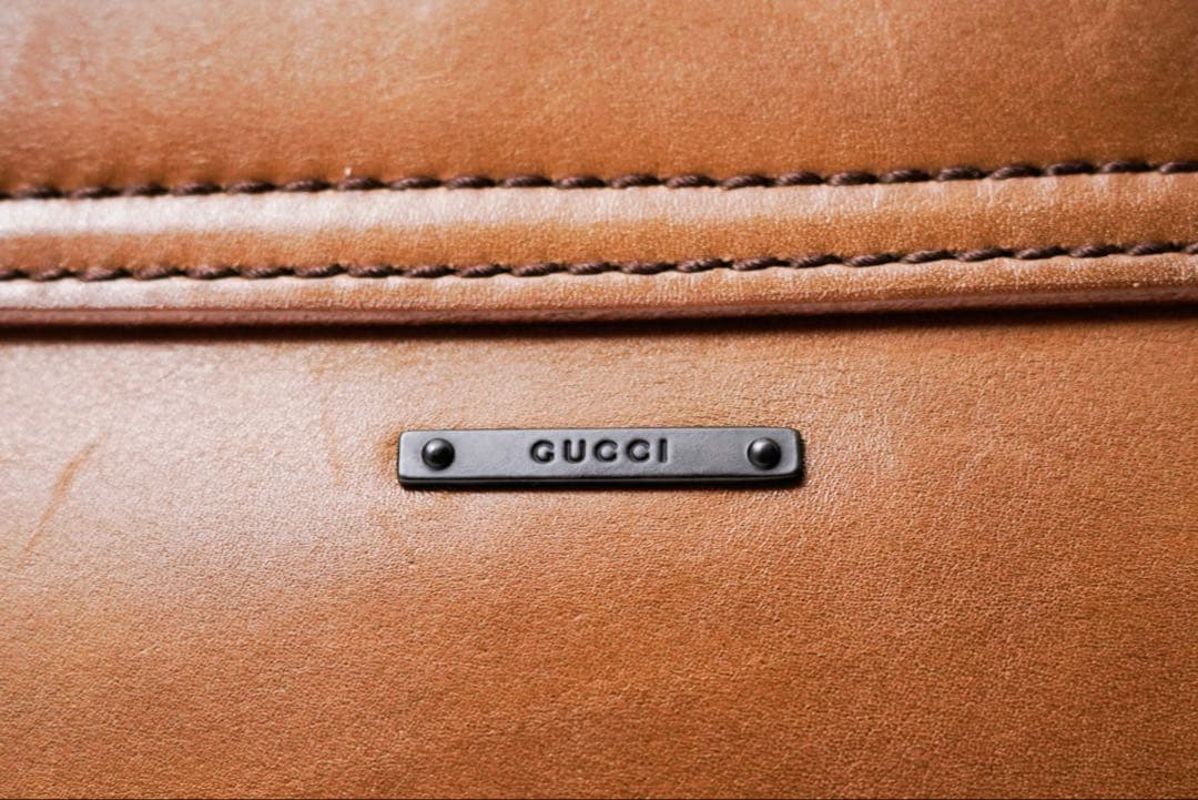 GUCCI Tom Ford Era Leather Bag Wood - メルカリ