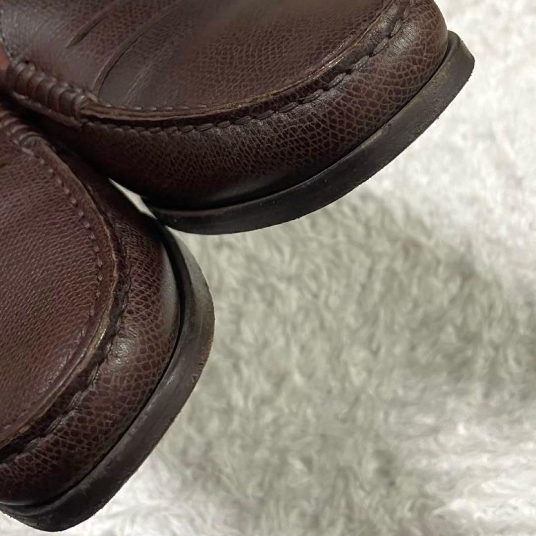 美品✨【TOD'S】トッズ　ドライビングシューズ　シボ革　ブラウン 24.5cm