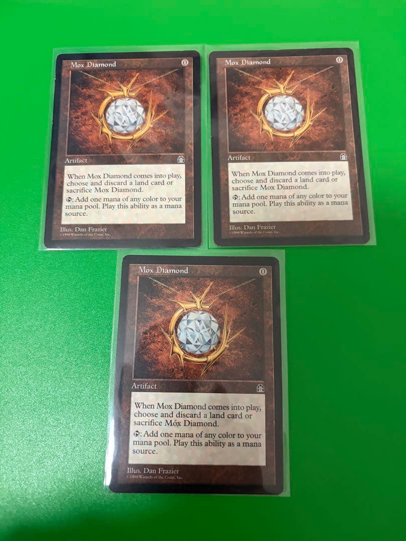 MTG モックス・ダイヤモンド　英語版　3枚セット MTG：モックスダイアモンドMox Diamond 英語版 - メルカリ