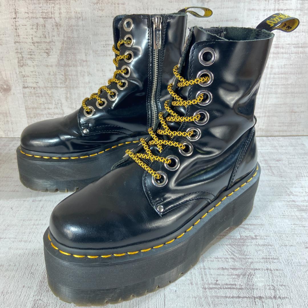 【美品】ドクターマーチン　JADON MAX 黒　厚底　レザー ブーツ　２３cm Dr.Martens（ドクターマーチン） ブーツ Dr.Martens/ドクターマーチン