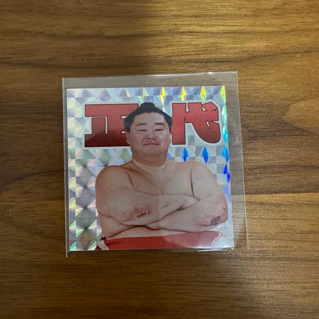 大相撲クレーン 正代 ホログラム ステッカー 相撲 シール - メルカリ