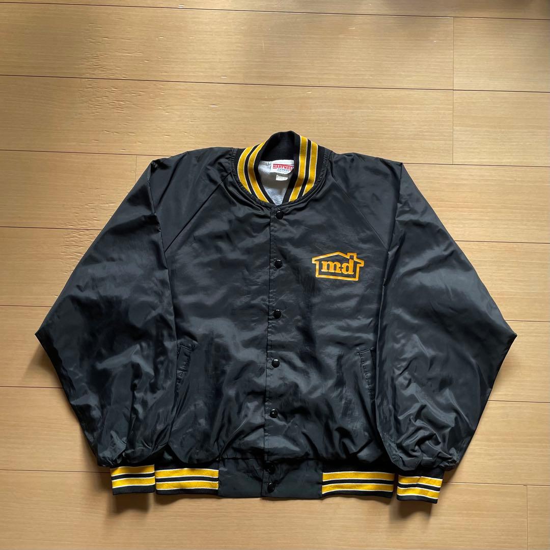 80s HARTWELL USA製 ナイロンスタジャン ブラック - メルカリ