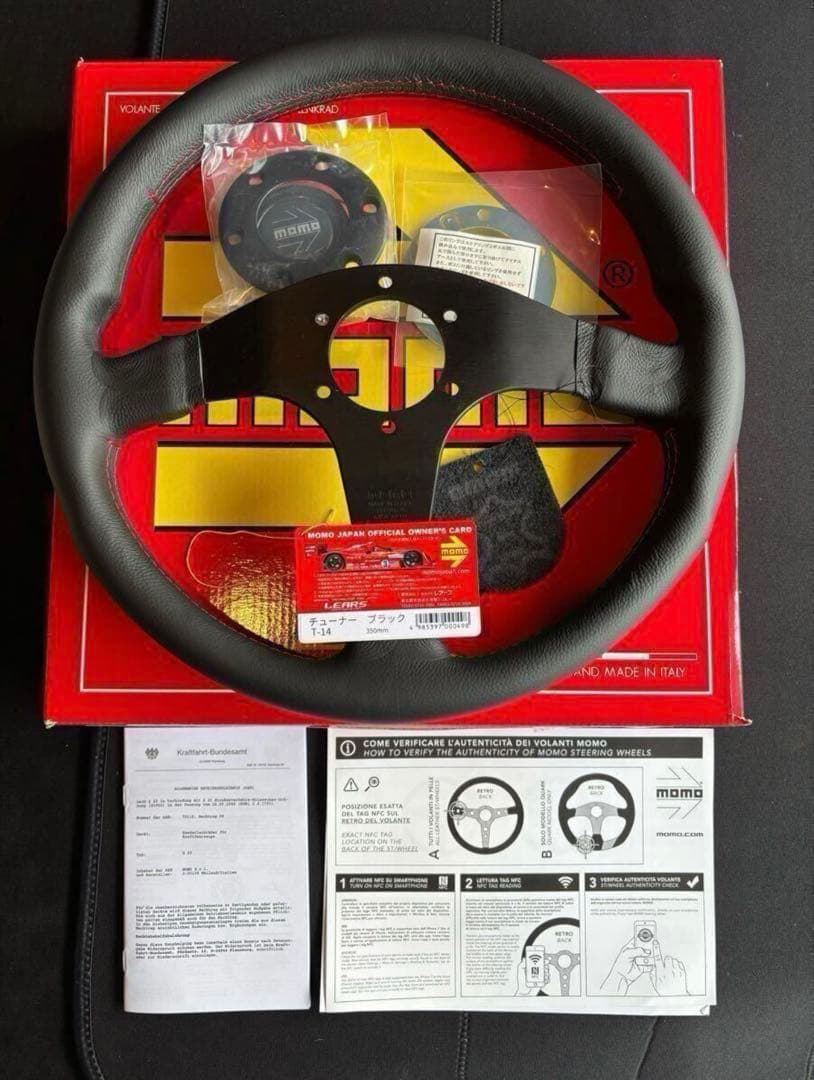 訳あり新品MOMOTUNERモモチューナーブラックスポーク35Φ 【日本正規品