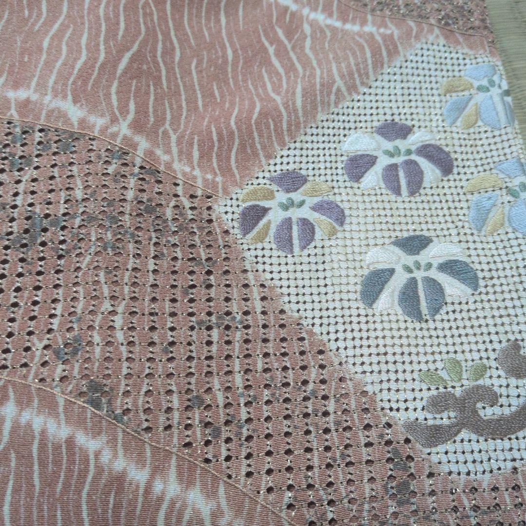 ヒューちゃん　展示会作家物　落款付下げ 楼蘭袋帯　セット　京都駒宮長着